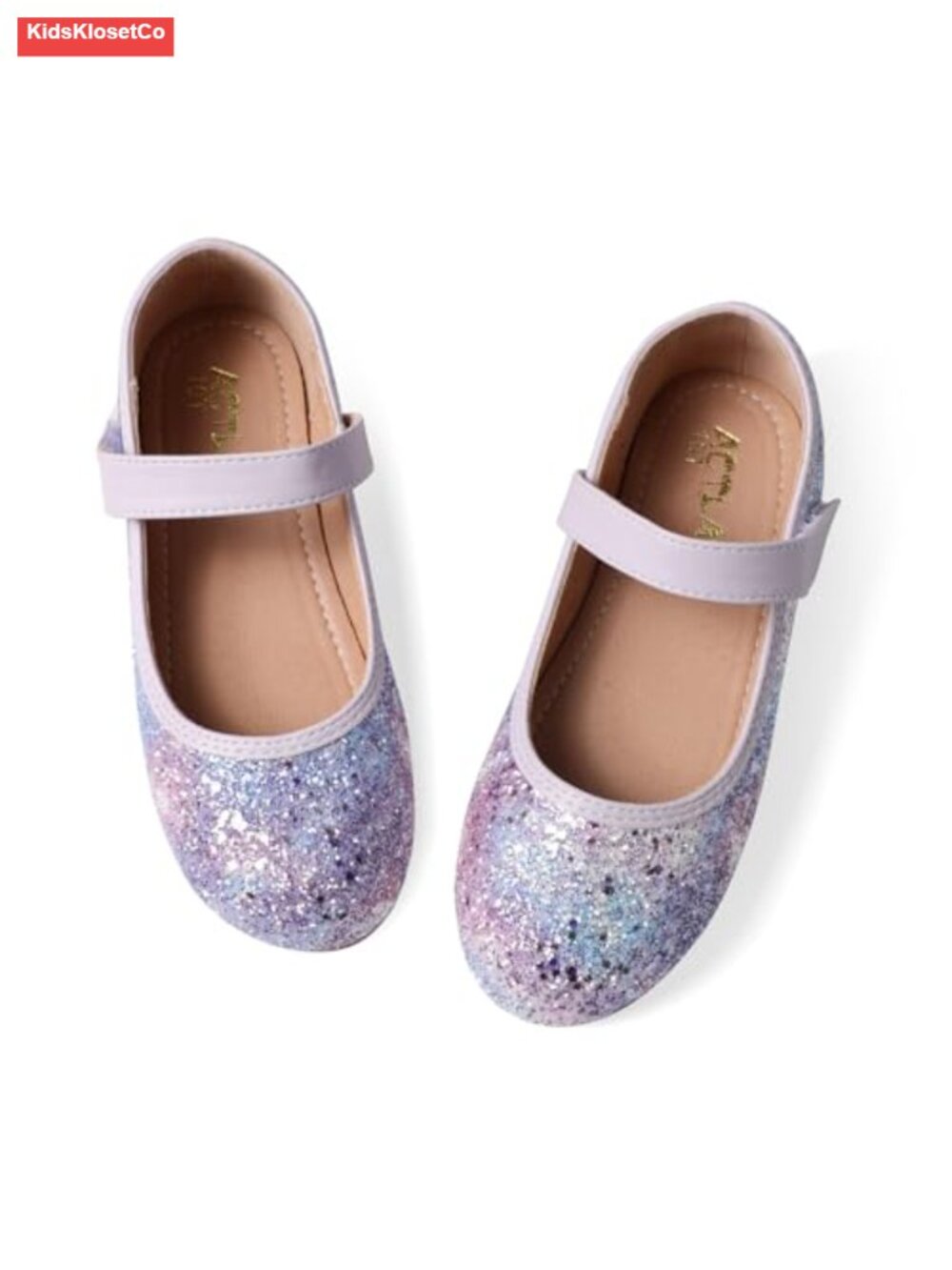 Girls Mermaid Flat Shoes Sequins Sparkly Mary Jane Ballet Dress Shoes